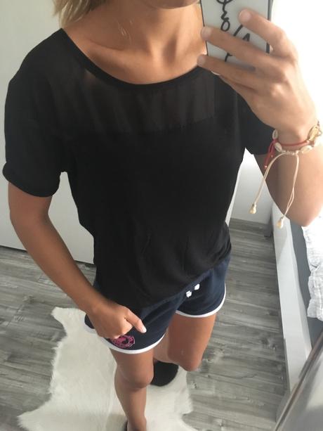 Tričko so satenovym vrchom, reserved,xs