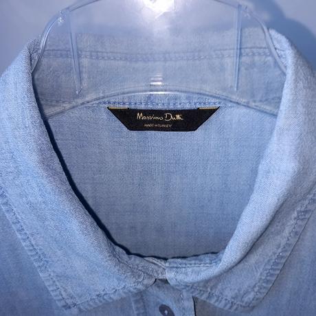 Svetlomodrá košeľa massimo dutti 38/40/m, m