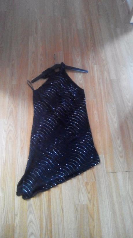 Krásny trblietavý top al.minisaty, m