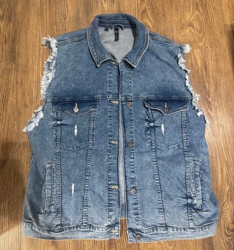 Dámska riflova vesta, 4xl