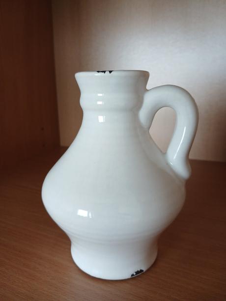 Keramický bucľatý vintage džbánik 13 cm, 