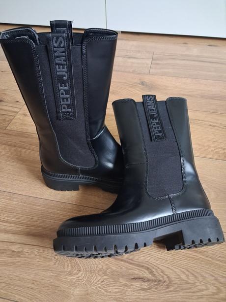 Vysoke topanky pepe jeans, pepe jeans,40