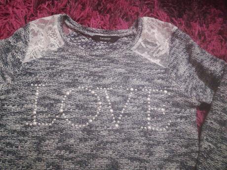 Čipkovaný pulóver love, george,128