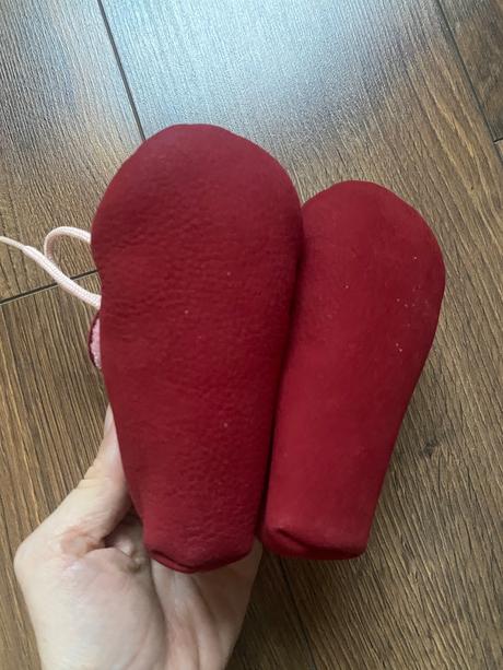 Topánočky/capačky do kočíka bordové, 21