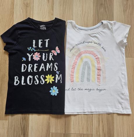 Tričká 2ks, f&f,128