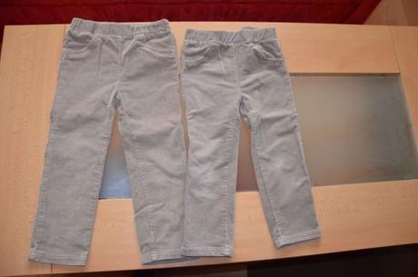 Menčestrové nohavice - 2 ks - f&f, 104
