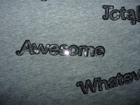 Sive s nápismi, h&m,146