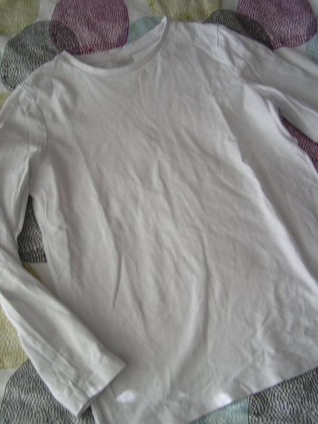 Biele tričko, c&a,134