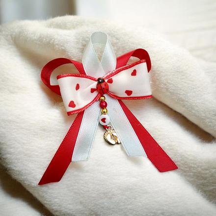 Mašlička na kočík s príveskom, 