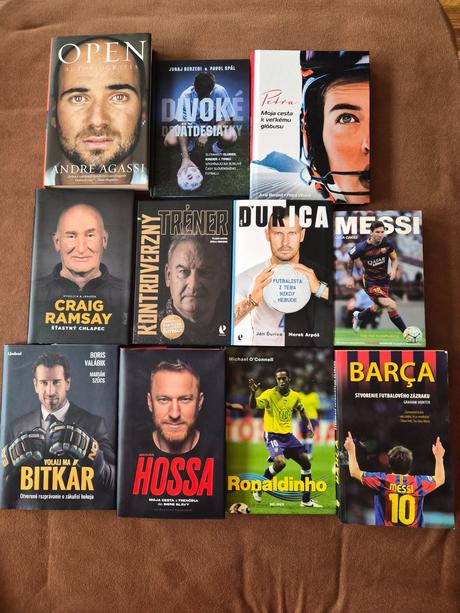 Športové knihy (hokej, futbal, lyžovanie...), 