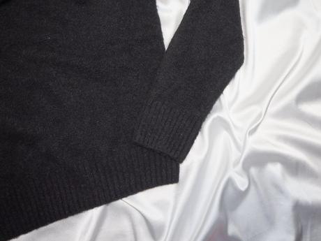 Kvalitný čierny pulover h&m, h&m,xs