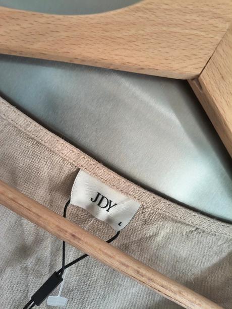 Jdy ľanové midi šaty l, l