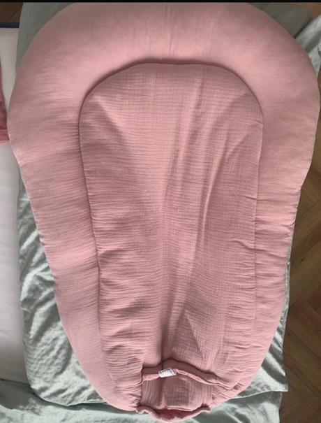 Mušelínové hniezdo old pink new baby, šírka (cm): 50,dĺžka (cm): 80
