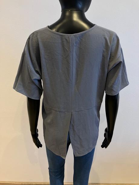 Dámska sivá blúzka s rozparkom f&f (38), f&f,m