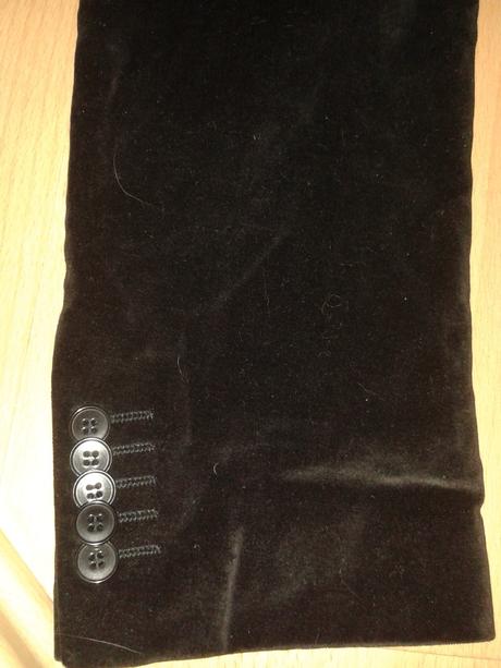 Cierne zamatove sako, m