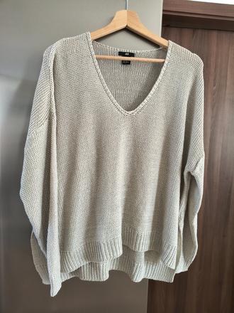 H&m voľný oversize sveter m-l, h&m,l