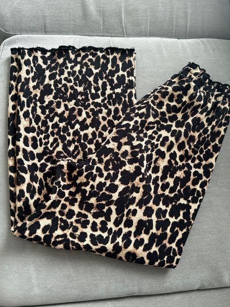 Široké leopardie nohavice, reserved,140