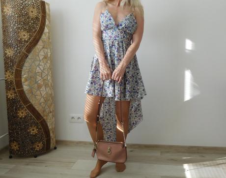 Šaty kvietočkované, s dámske letné,, s