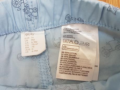 H&m kraťasy (traktory), h&m,74