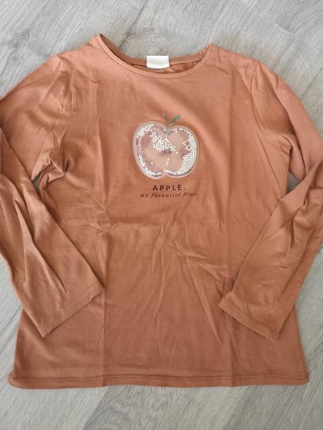 Tričko s dlhým rukavom, zara,134