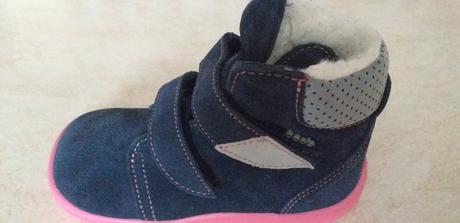 Detské kožené dievčenské zimné čižmy, beda,25 - 35