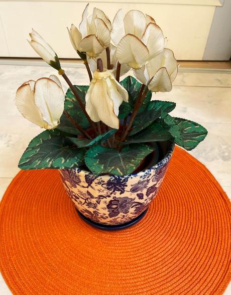 Kvet cyklámen/ sada 2 ks,