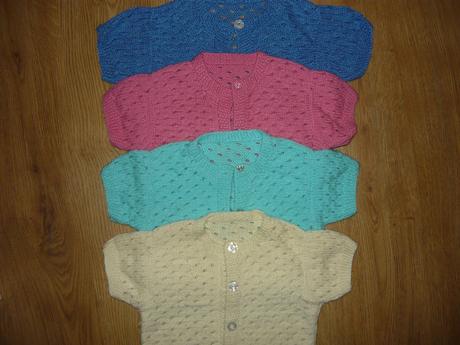 Štrikované bolerká , viac kusov 98/110, 98