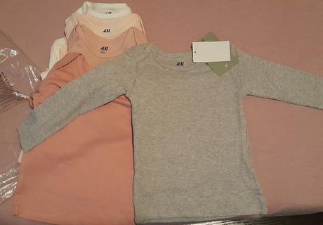 Tričká s dlhým rukávom, h&m,74
