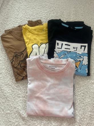 Tričká s dlhým rukávom, h&m,134