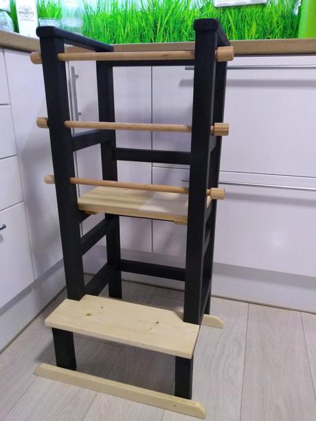 Učiaca veža polohovateľná - learning tower montess,