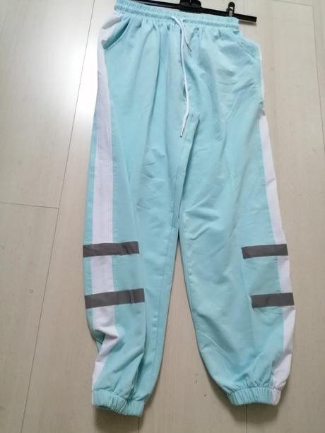 Nohavice pre dievčatka tyrkysove vel. xl, xl