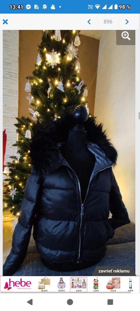 Dámska zimná vetrovka, s