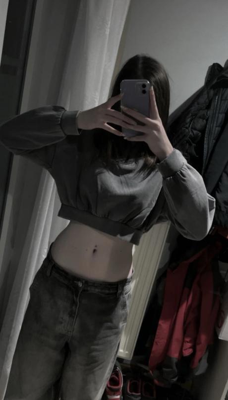 Crop mikina, terranova,xs