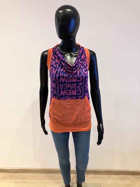 Dámske športové tričko zumba s kapucňou (xs), xs