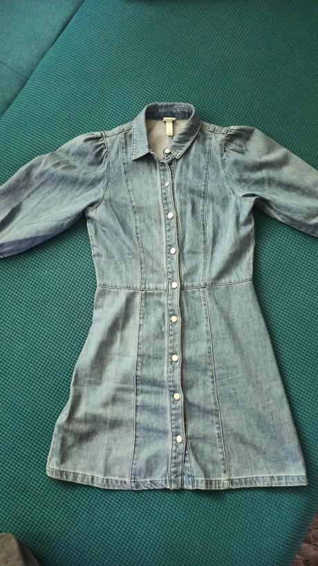 Dámske riflové šaty vel.34, h&m,34