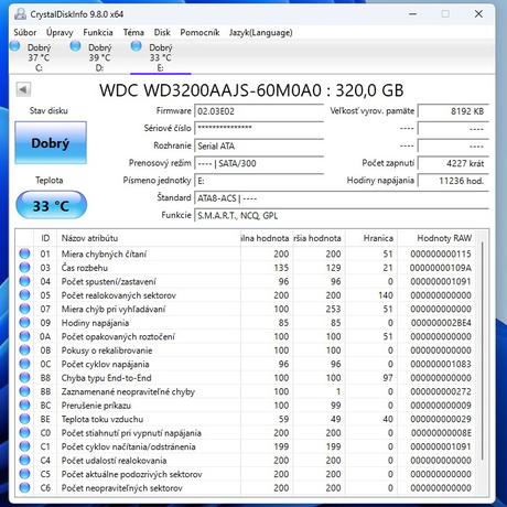 Pevný disk hdd 3,5" wd caviar blue 320gb 7200rpm, 