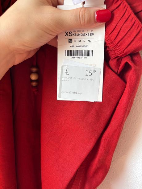 Zara lanove nohavice, zara,xs