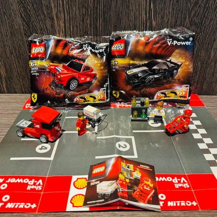 Lego shell sety 5 ks a štartovacia plocha, 