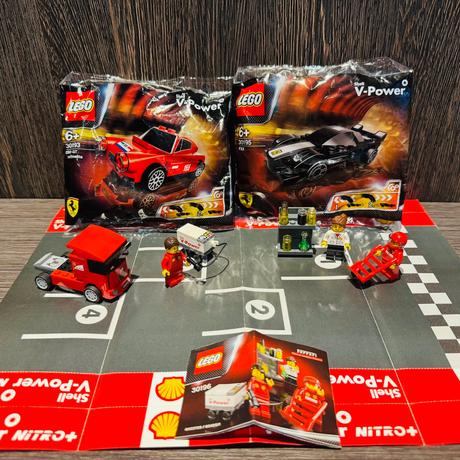 Lego shell sety 5 ks a štartovacia plocha, 