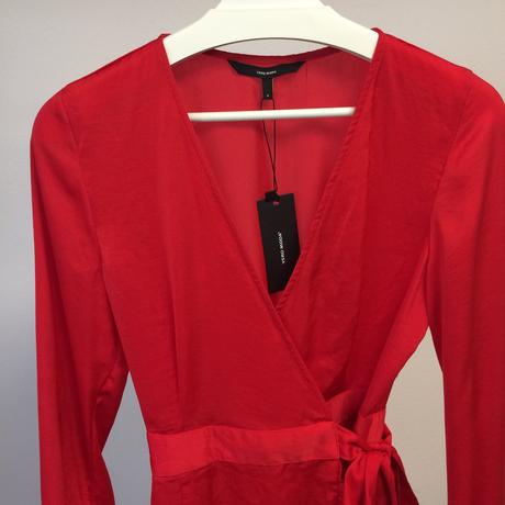 Župan červený dámsky vero moda veľkosť s,, vero moda,s