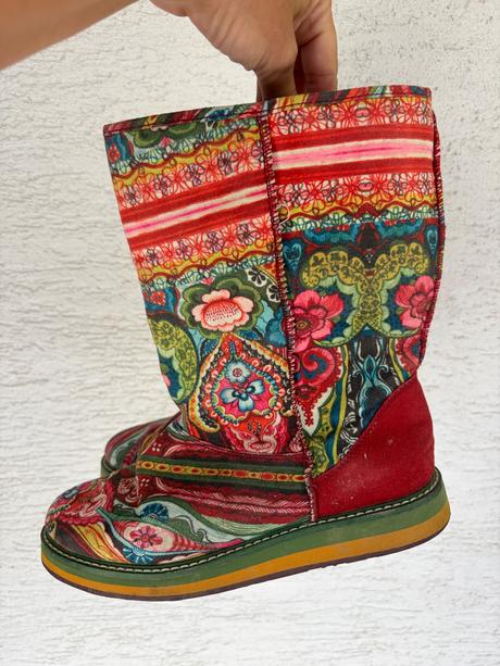 Desigual prekrasne cizmy boho etno hippie, desigual,36