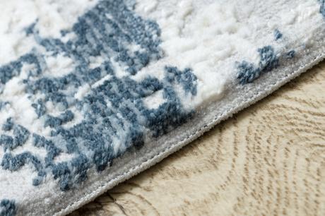 Koberec duke 51378 krém / modrý - betón - 80x150cm,