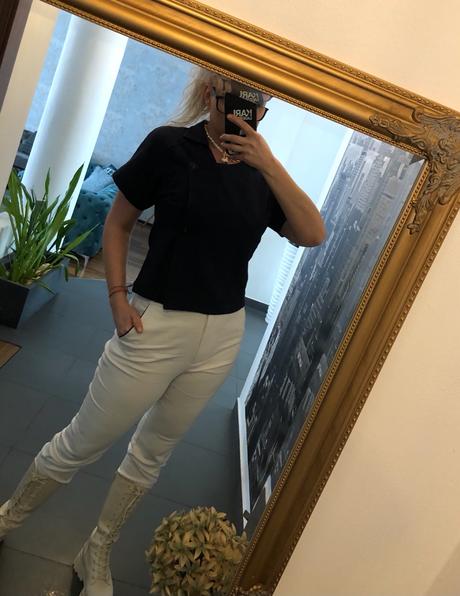 Modrý top vero moda v. l, vero moda,l