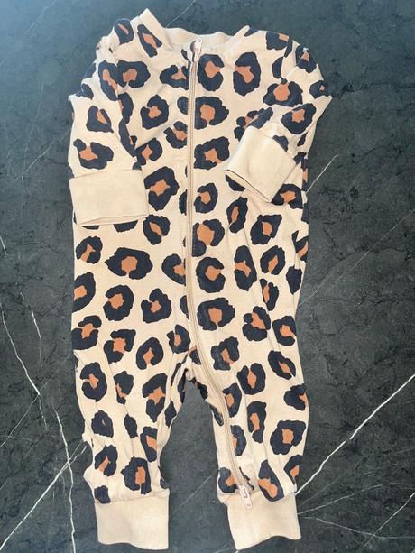Pyžamo na zips v.56 leopard, lindex,56