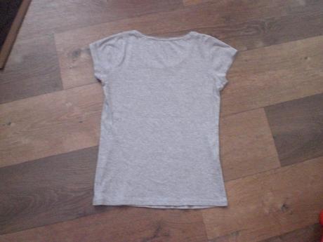 Šedé melírované bavlnené tričko m - ako nové, 38