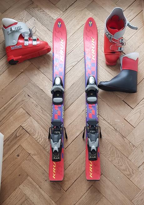 Detské lyže a lyžiarky, 90-99 cm