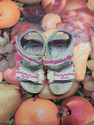 Dievčenské sandálky na suchý zips, barbie,25