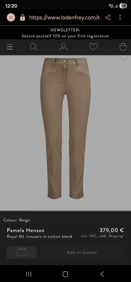 Pamela henson luxusné nohavice, m