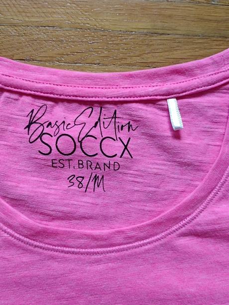 Soccx neonovo ruzove keasne tričko m, soccx,m