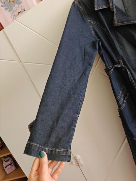 Dámsky tenký riflový kabát, l